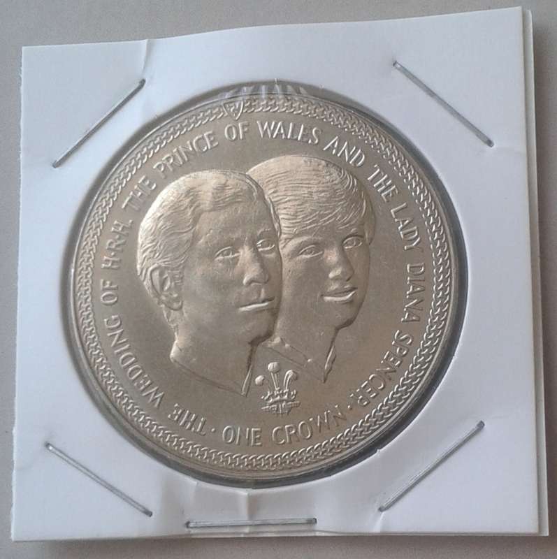 1981 Isle of Man crown (Charles/Diana royal wedding)