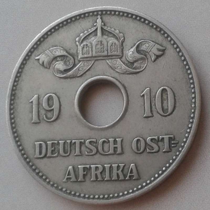 Nice 1910 German East Africa 10 Heller