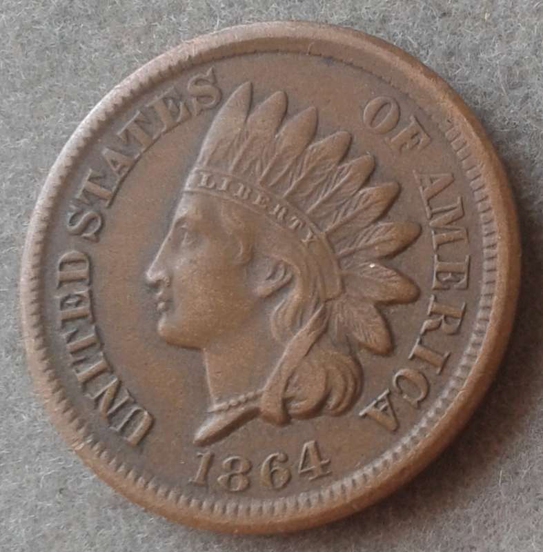 Very nice 1864 USA Indian Head 1c