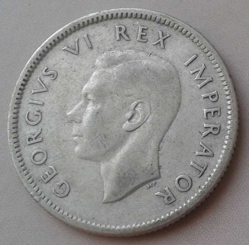 1937 Union silver shilling.