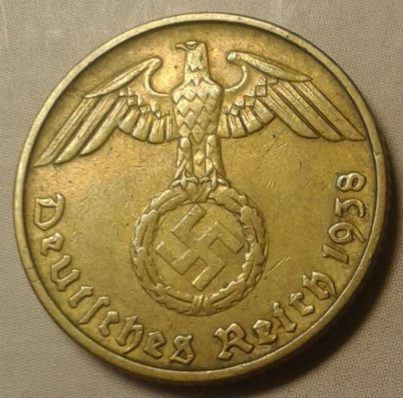 1938 A Germany 5 Reichspfennig (Third Reich).