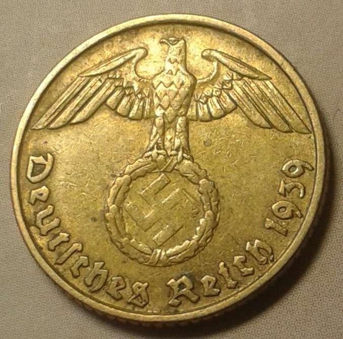 1939 B Germany 5 Reichspfennig (Third Reich)