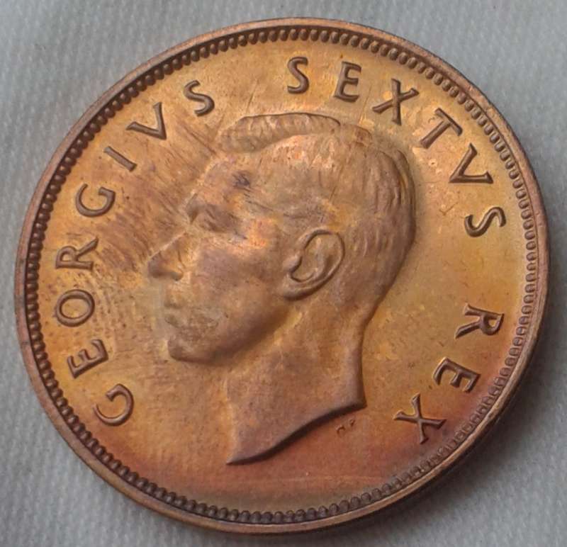 Union 1952 proof 1/2 penny