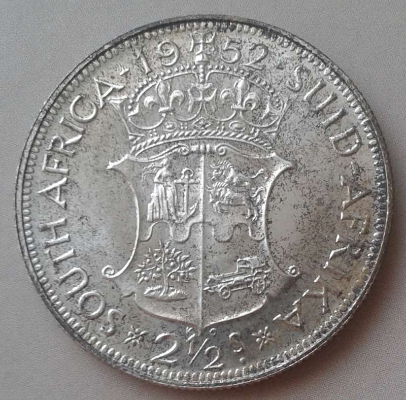 Union 1952 proof silver 2 1/2 Shillings