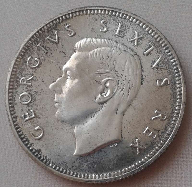 Union 1952 proof silver 2 Shillings