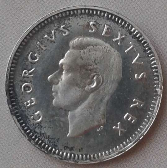 Union 1952 proof silver tickey
