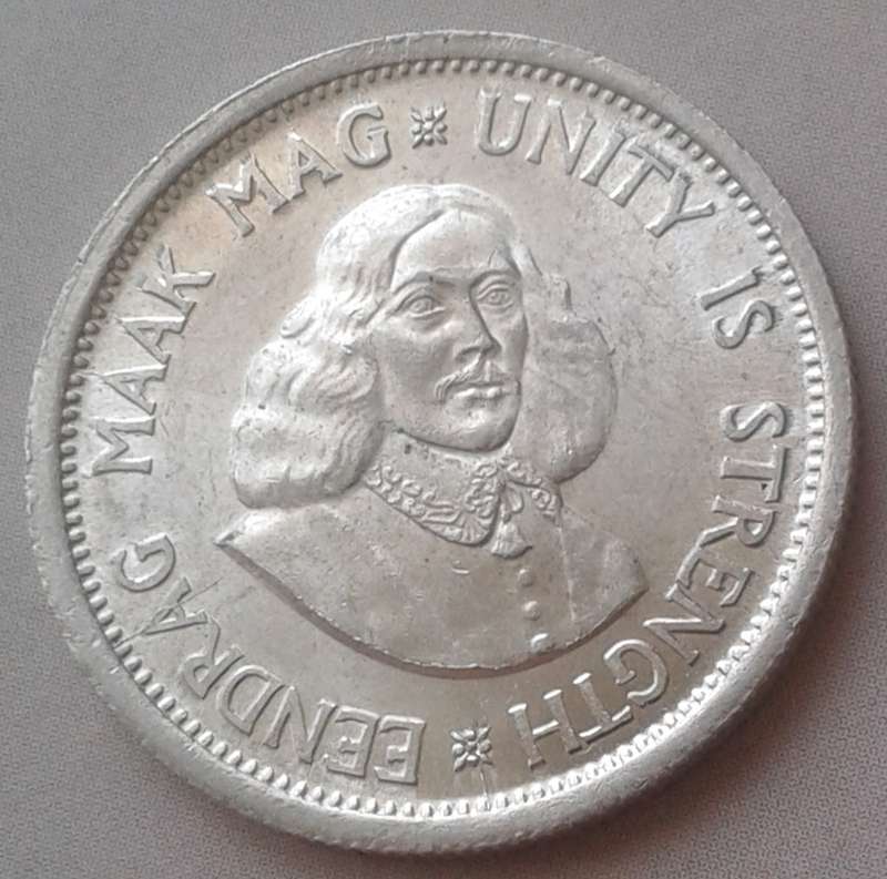 Uncirculated 1964 Republic silver 10c with obv die cracks