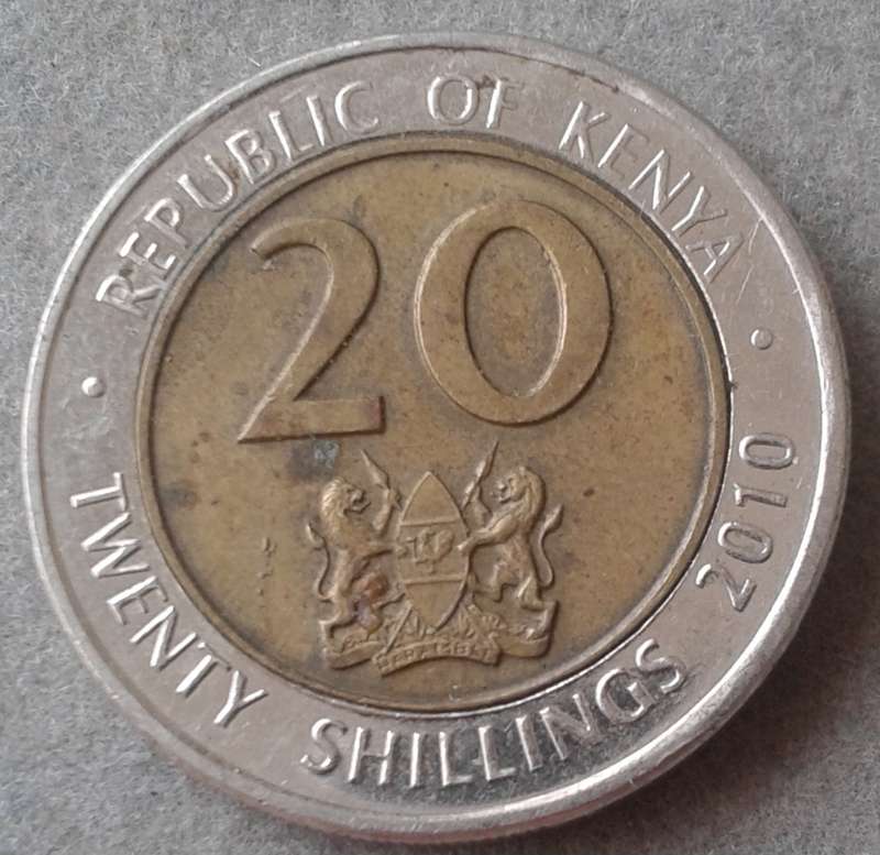2010 Kenya 20 Shillings