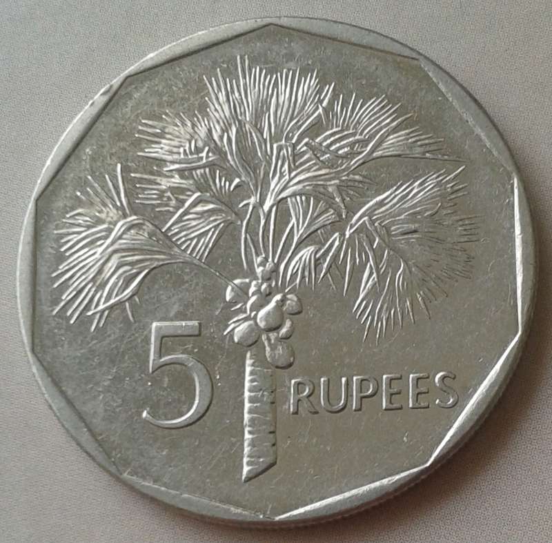 2010 Seychelles 5 Rupees