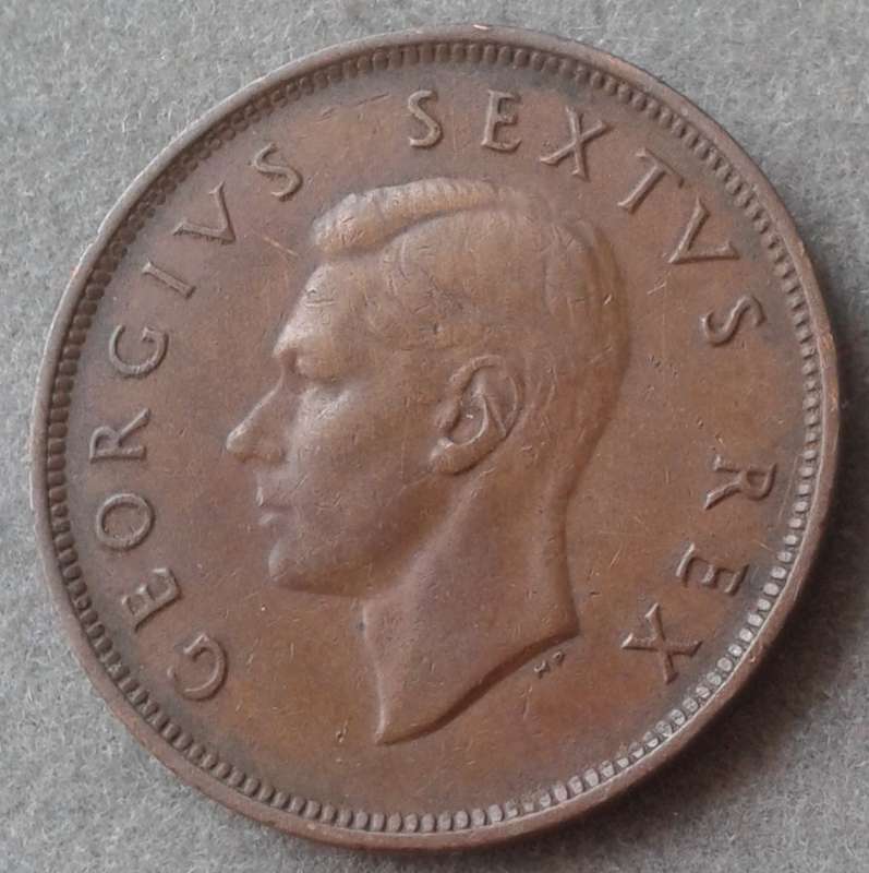 1948 Union 1/2 penny