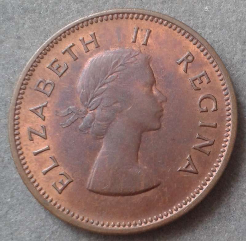 High grade 1958 Union 1/2 penny