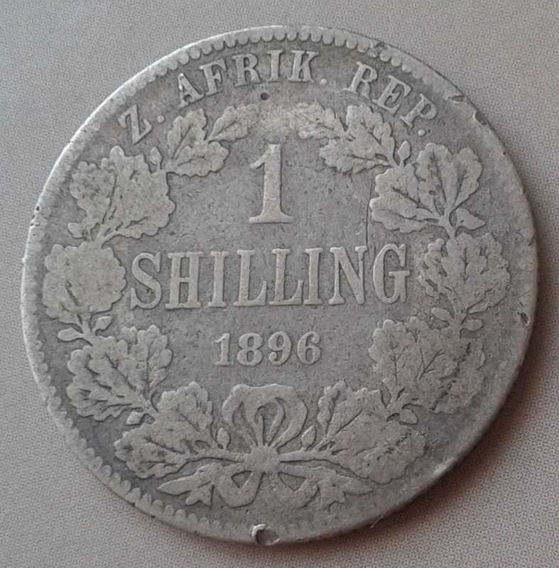 1896 ZAR Kruger silver shilling (Filler)