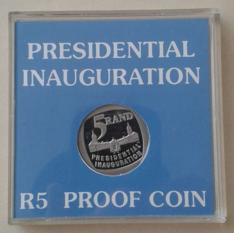1994 Inauguration proof R5 in case