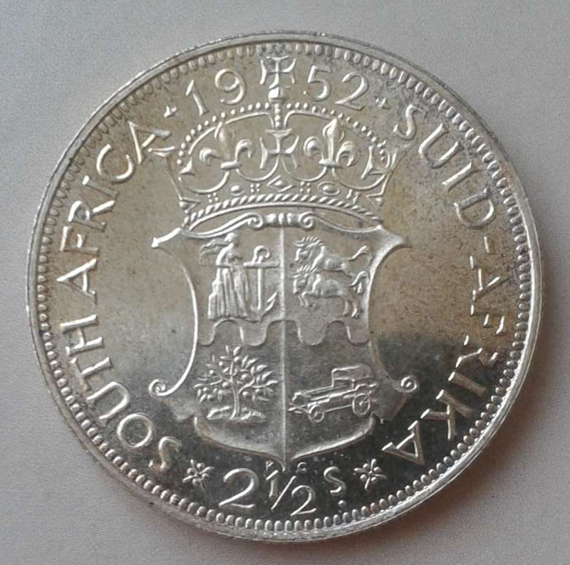 Union 1952 proof silver 2 1/2 Shillings