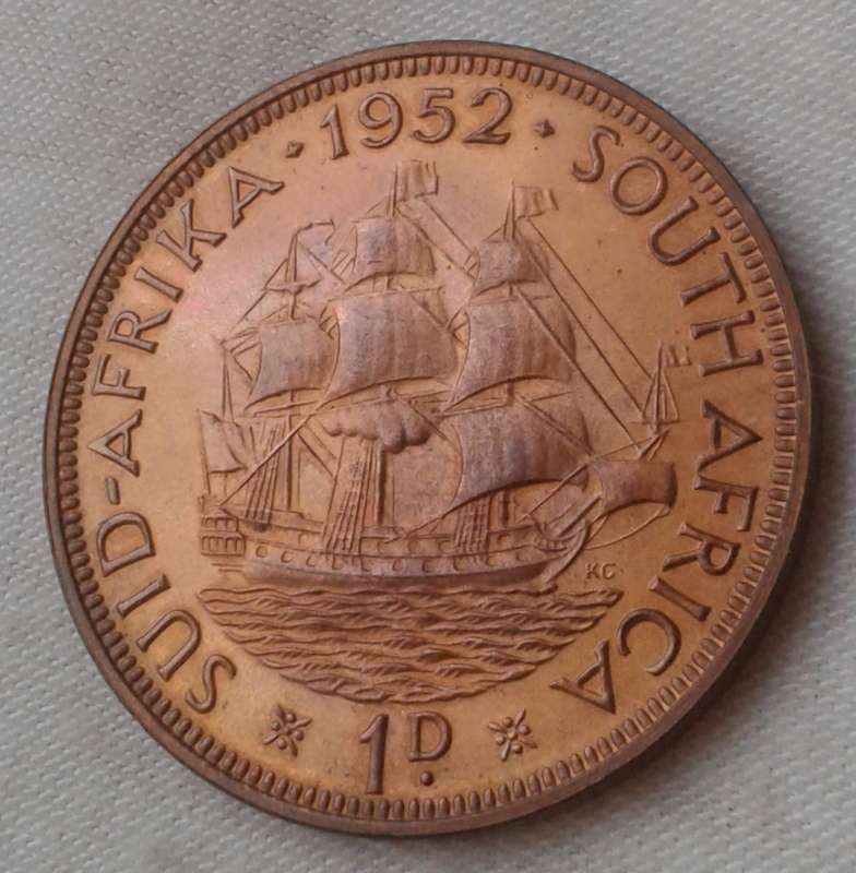 Union 1952 proof penny