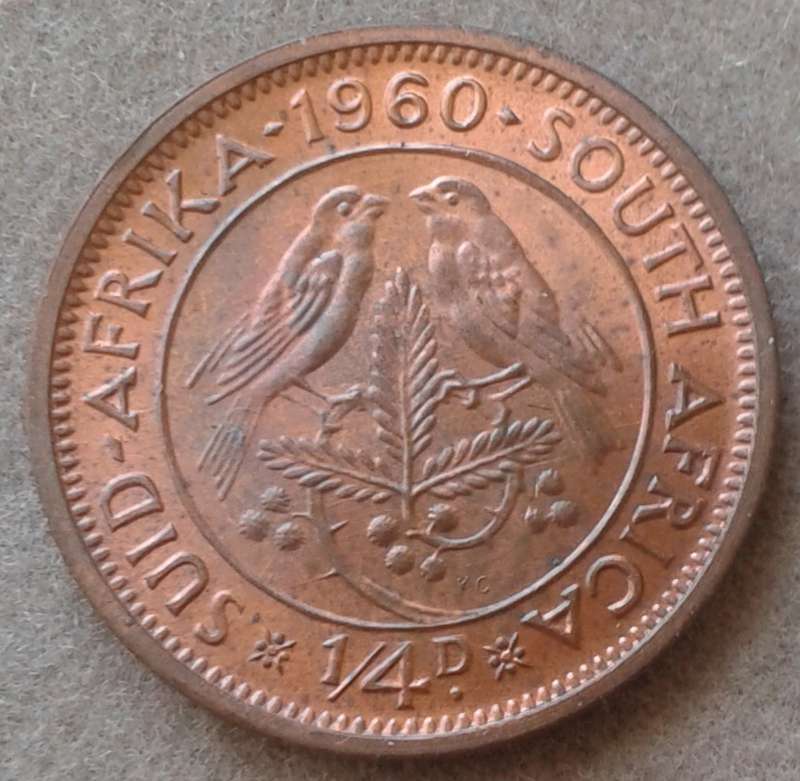 Nice 1960 union 1/4 penny.