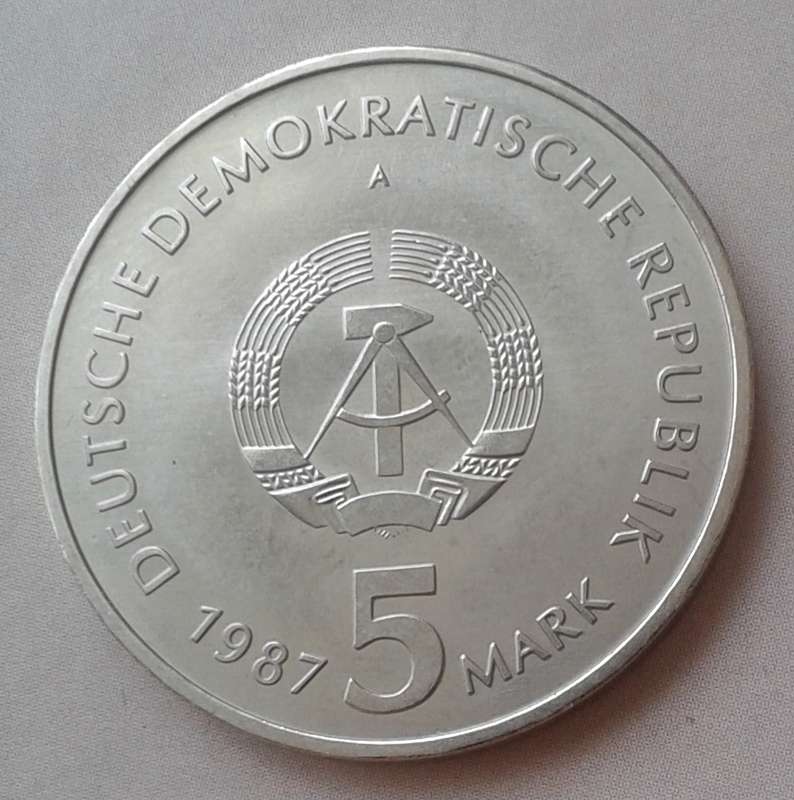 1987 German 5 Mark (Alexanderplatz)