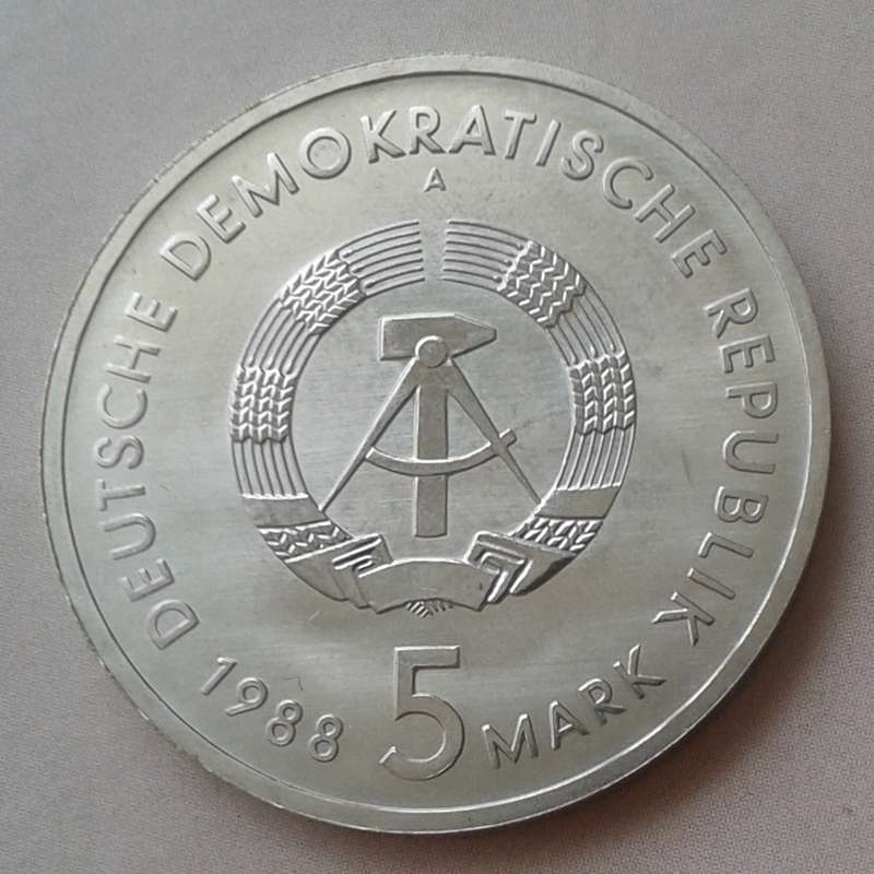1988 German 5 Mark (Rostock)