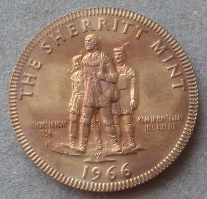 1966 Canada copper Sherritt Mint plant opening medal
