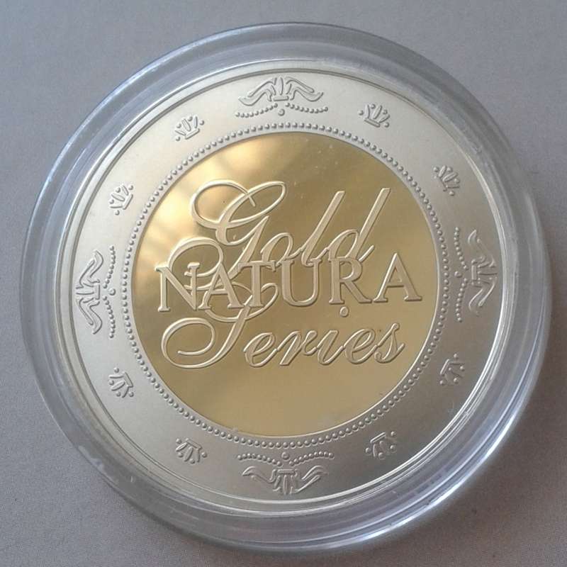 Encapsulated 1994-2003 Natura Series proof silver medal (10 Years)
