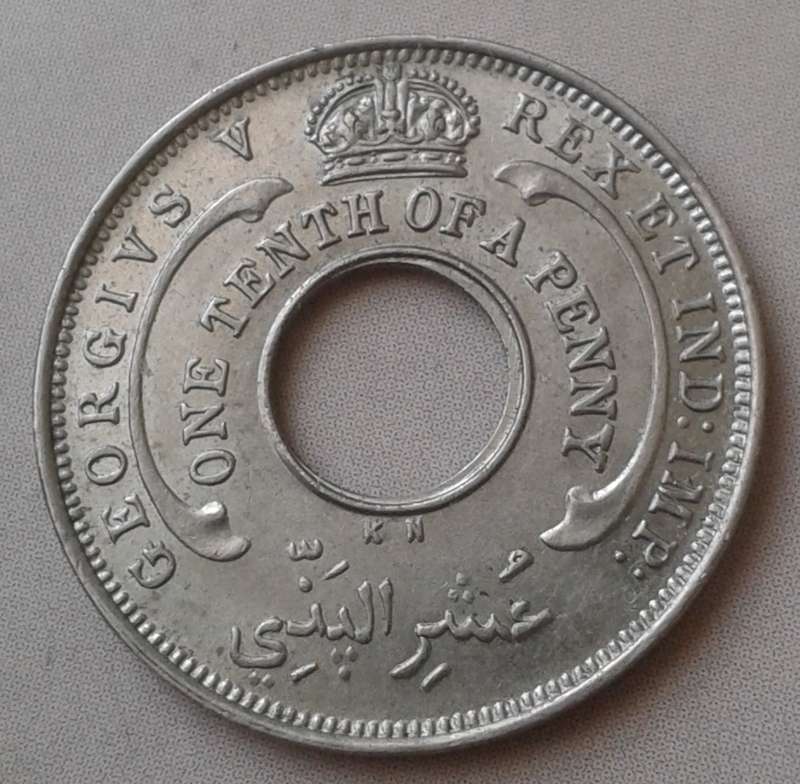 Nice 1928 British West Africa one tenth of a penny