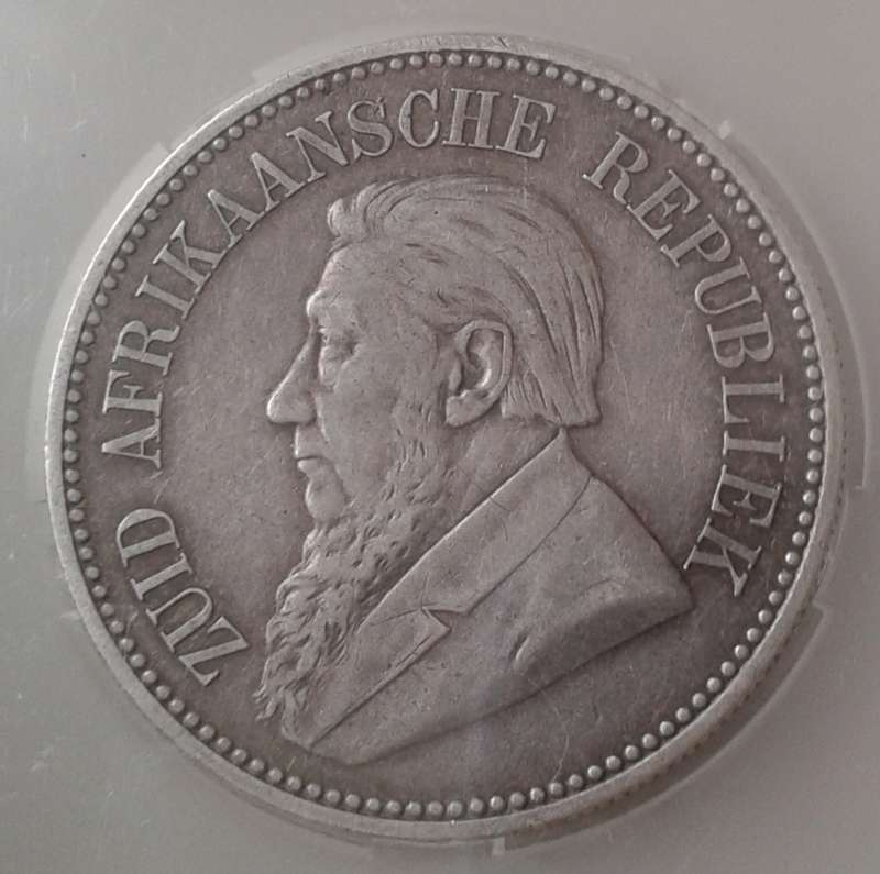 1894 ZAR Kruger silver 2 1/2 Shillings SANGS XF40