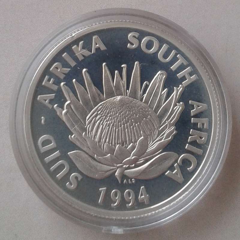 Encapsulated 1994 Conservation proof silver R1 in box