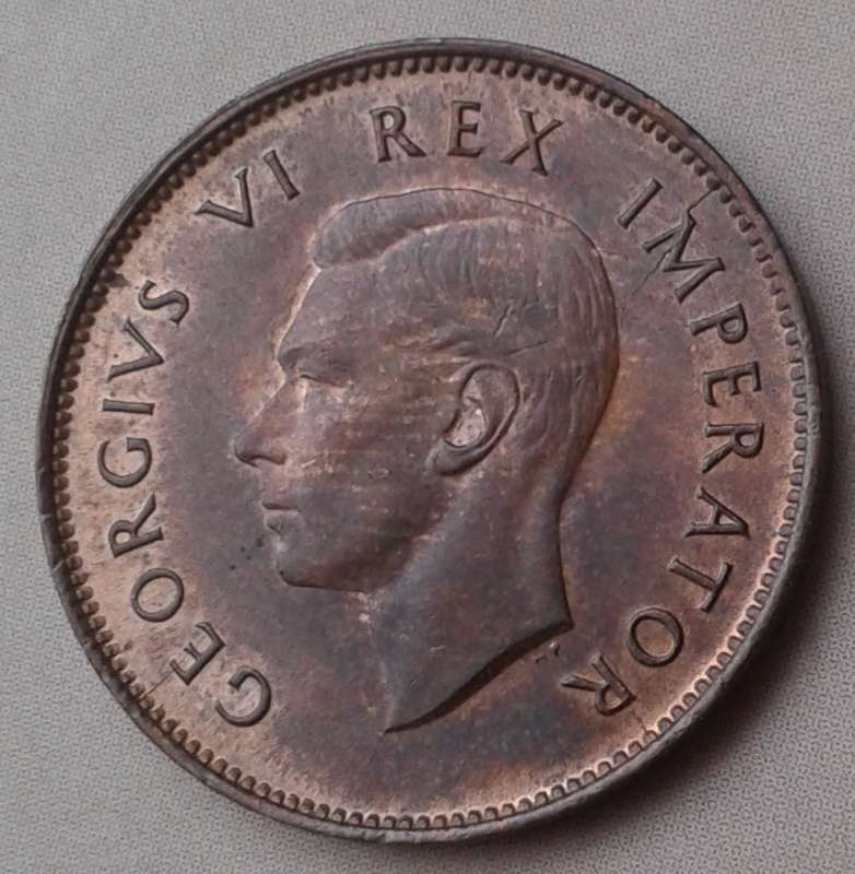 Uncirculated 1947 union 1/4 penny