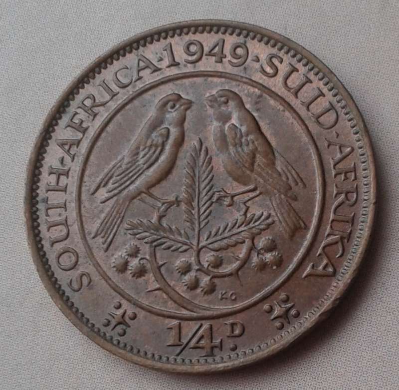 Uncirculated 1949 union 1/4 penny