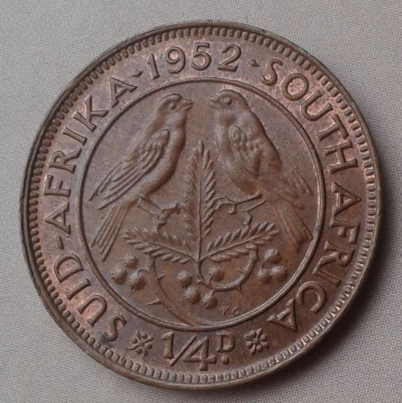 Uncirculated 1952 union 1/4 penny