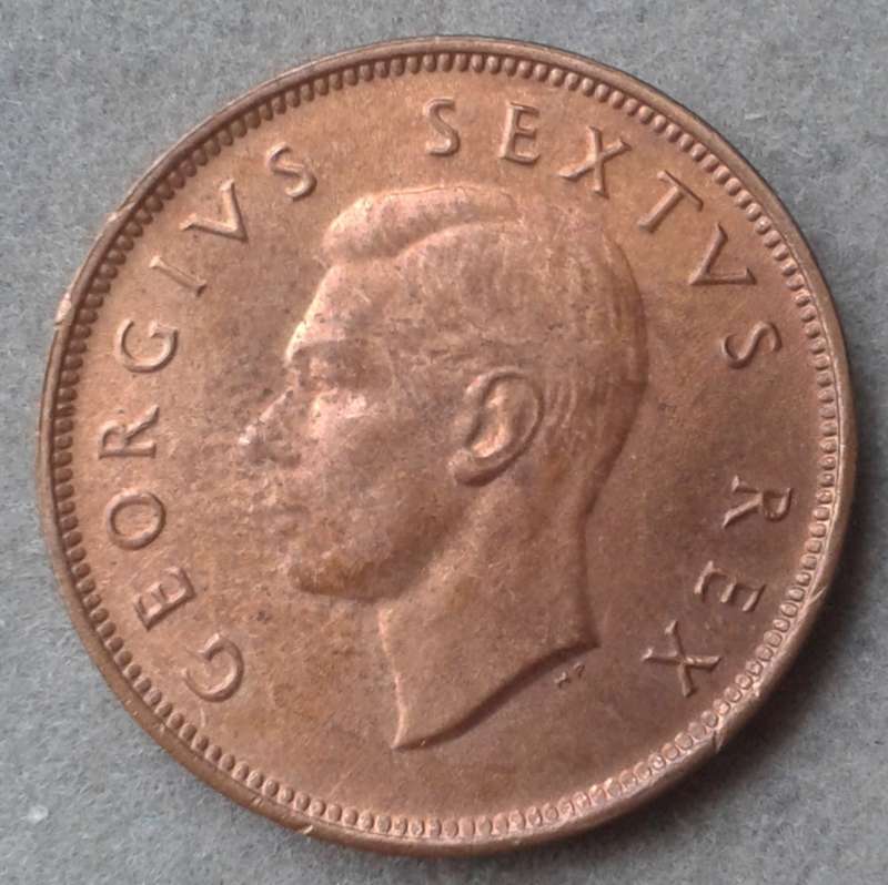 High grade 1952 union 1/2 penny