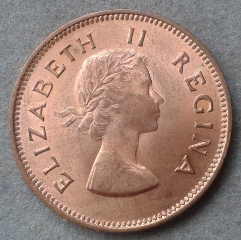 Uncirculated 1956 union 1/2 penny