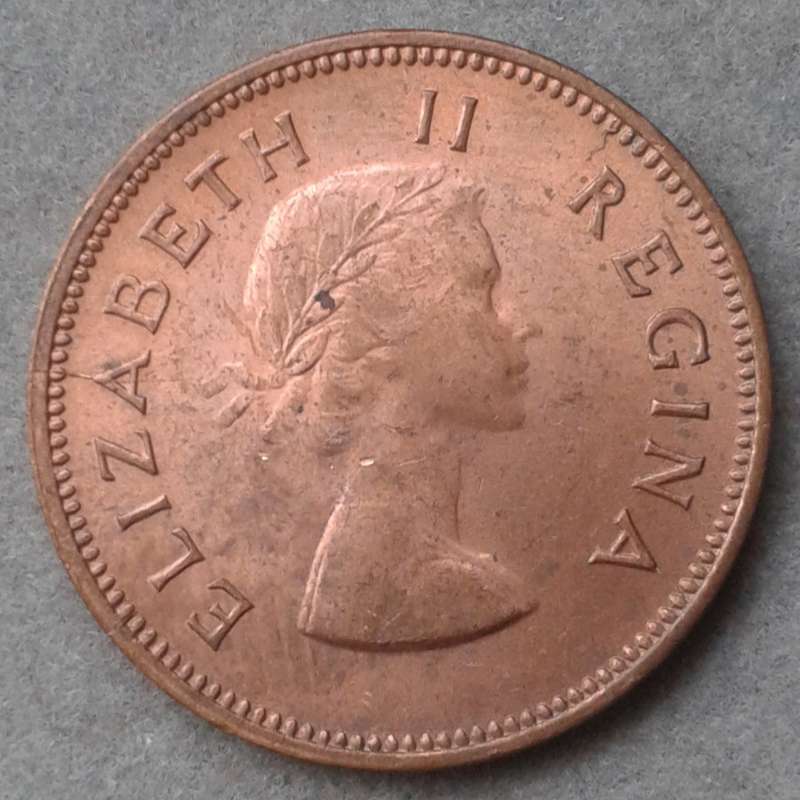 High grade 1959 union 1/2 penny