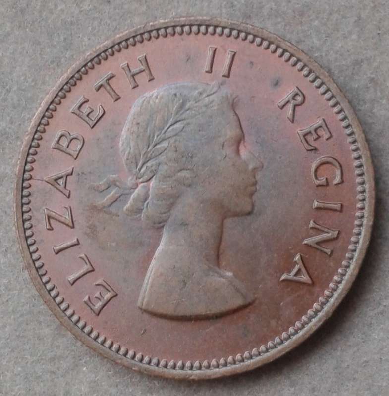 Unc 1960 union 1/2 penny