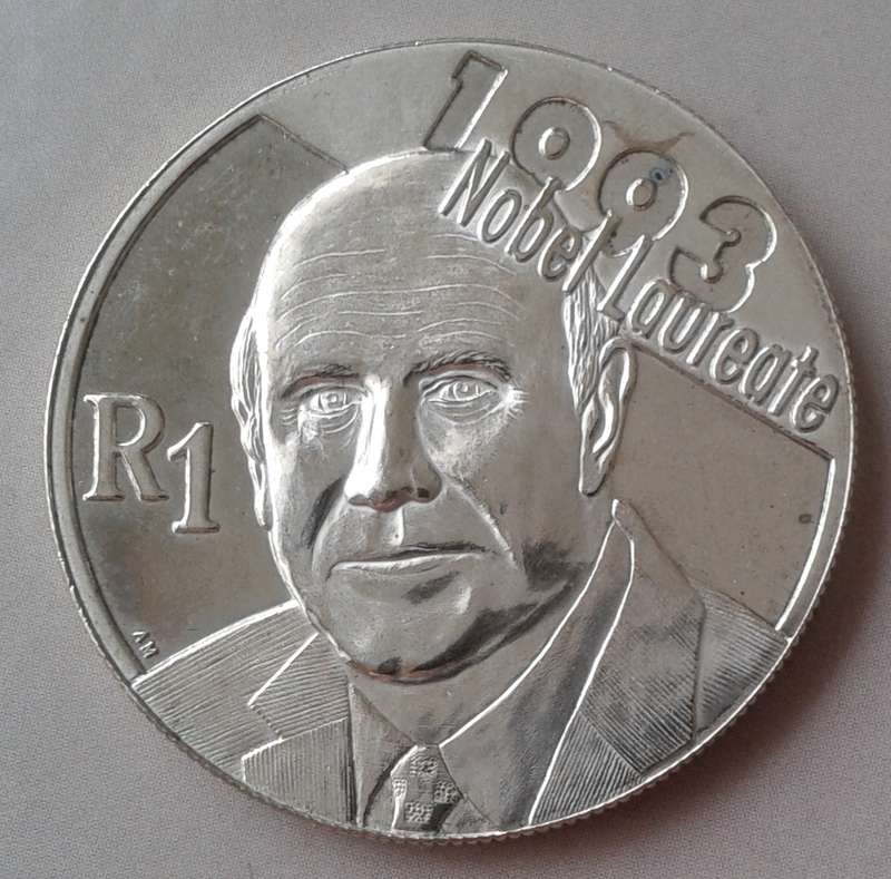 2007 de Klerk uncirculated silver R1 in bag with certificate (mintage: 882)