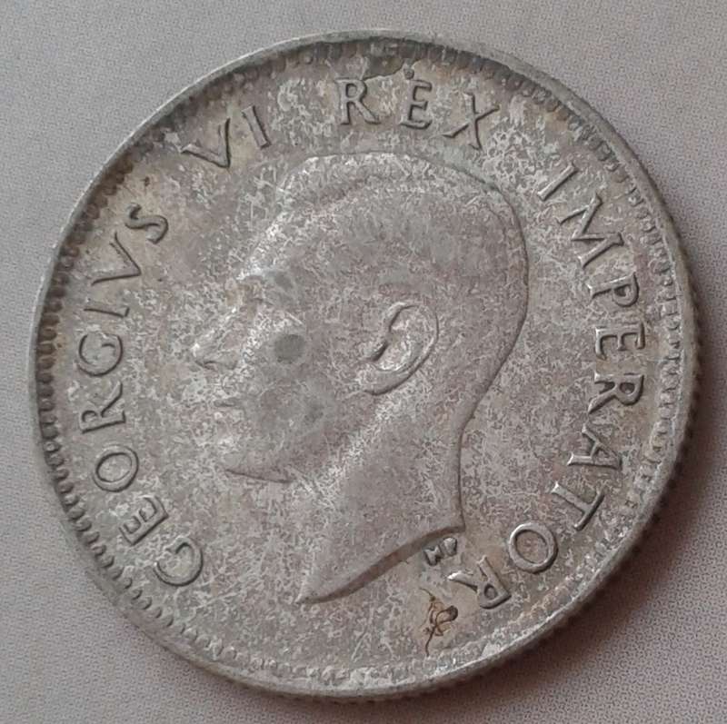 Union 1941 silver shilling