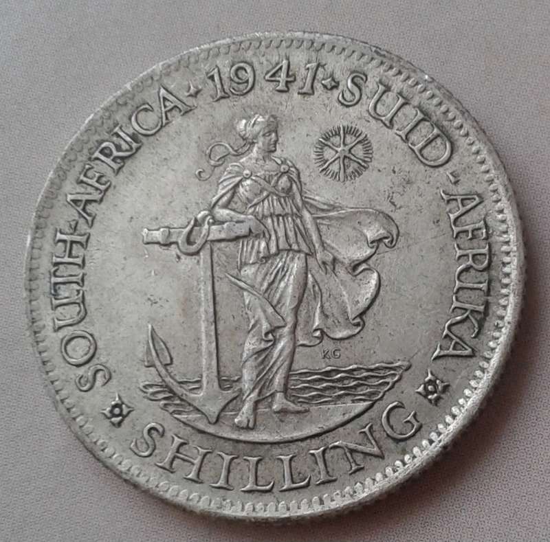 Decent 1941 union silver shilling