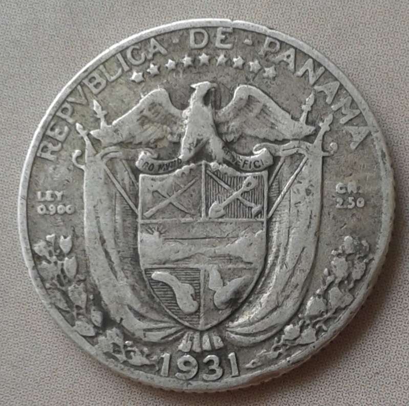 1931 Panama silver 1/10 Balboa