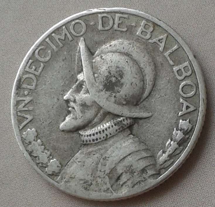 1931 Panama silver 1/10 Balboa