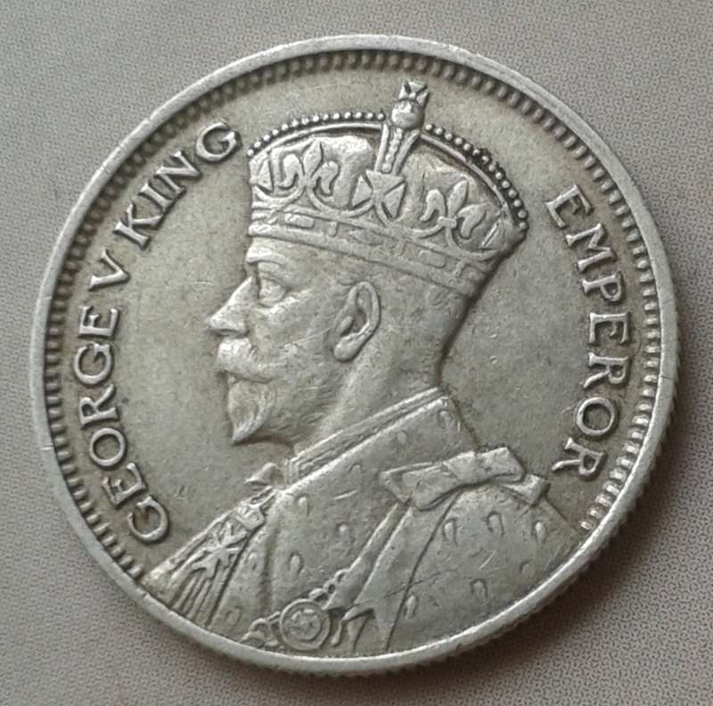 1936 New Zealand silver sixpence in XF