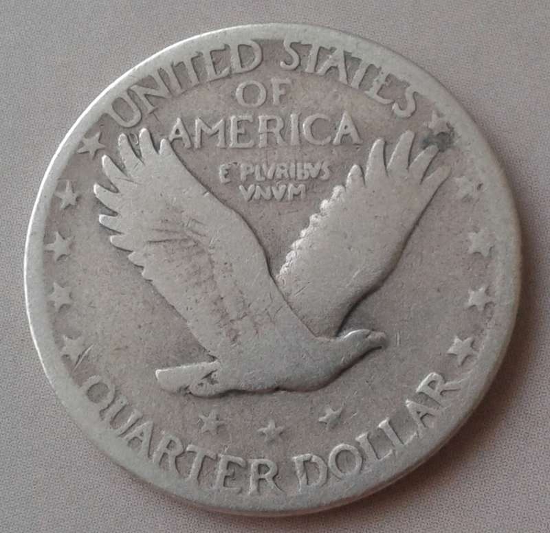 1929 D USA Standing Liberty silver quarter