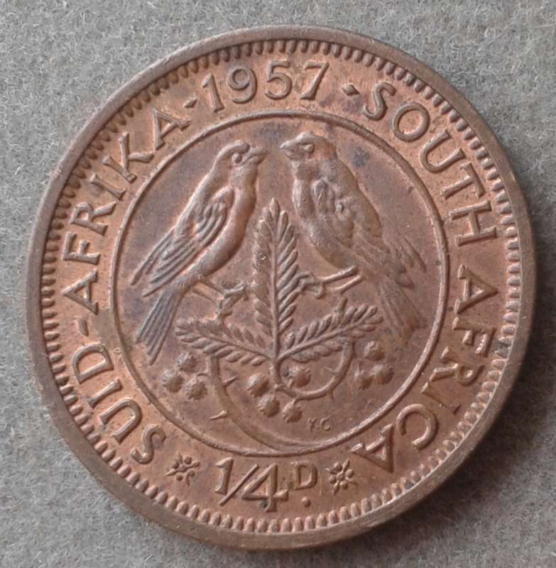 Nice 1957 union 1/4 penny