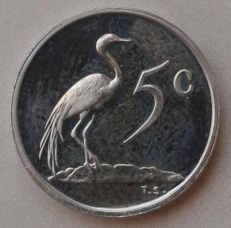 1971 Republic proof nickel 5c
