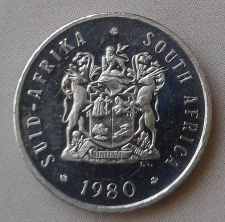 1980 Republic proof nickel 5c