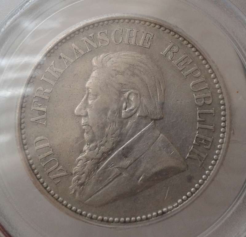 Scarce 1893 ZAR Kruger silver 2 1/2 Shillings PCGS VF35