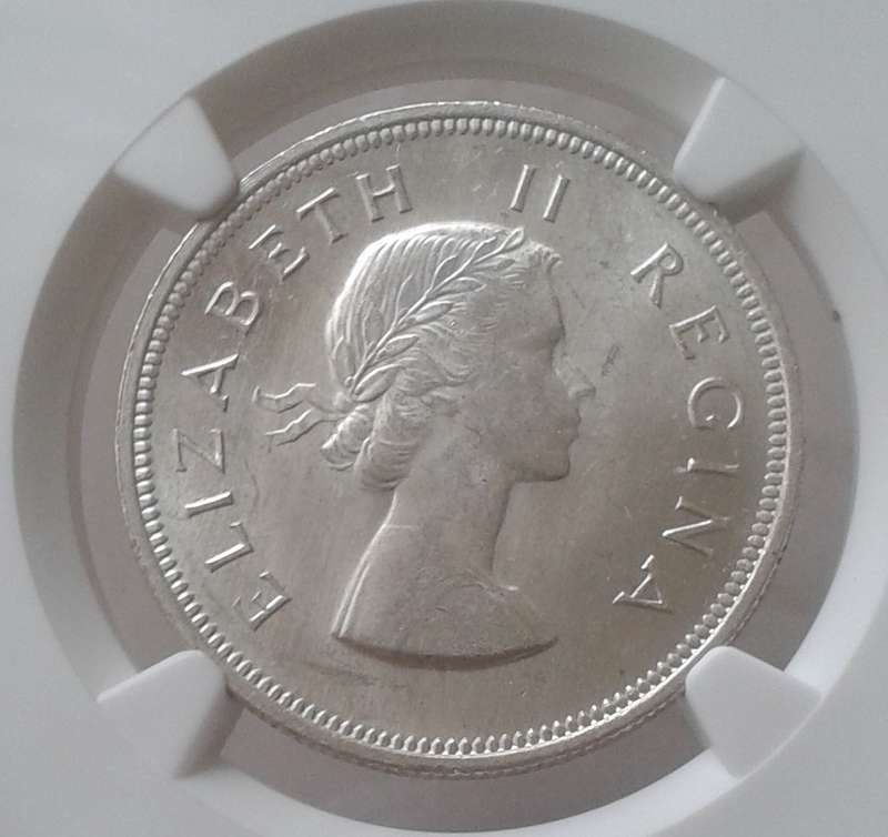 1955 Union silver 2 1/2 Shillings NGC MS63