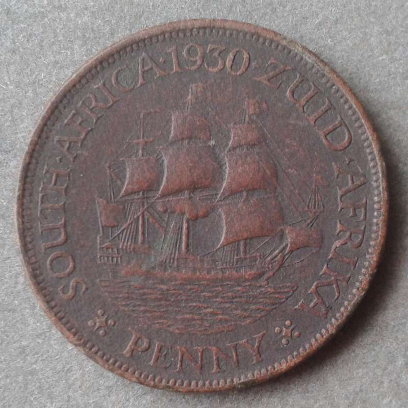 Scarcer 1930 union fibre penny