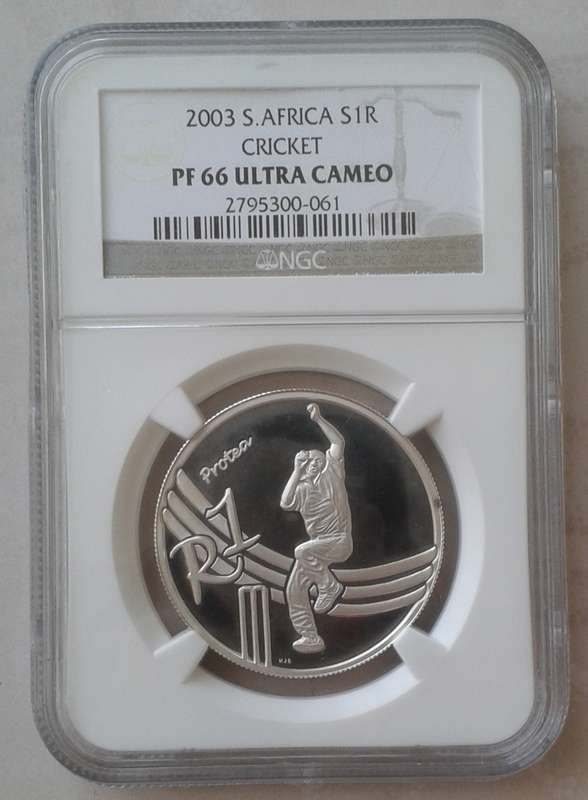 2003 Cricket proof silver R1 NGC PF66 Ultra Cameo