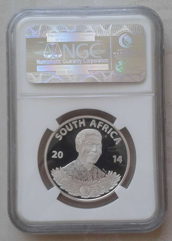 2014 Mandela "Education" proof silver R1 NGC PF69 Ultra Cameo