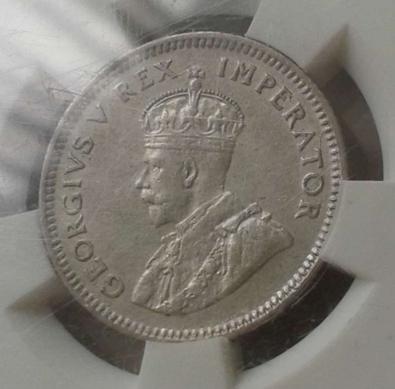 1927 Union silver sixpence SANGS XF40